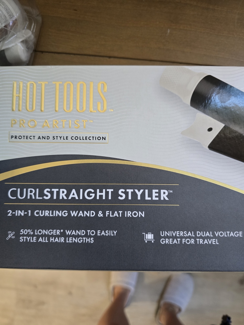 Hot Tools Pro Artist CurlStraight Styler - Black and White